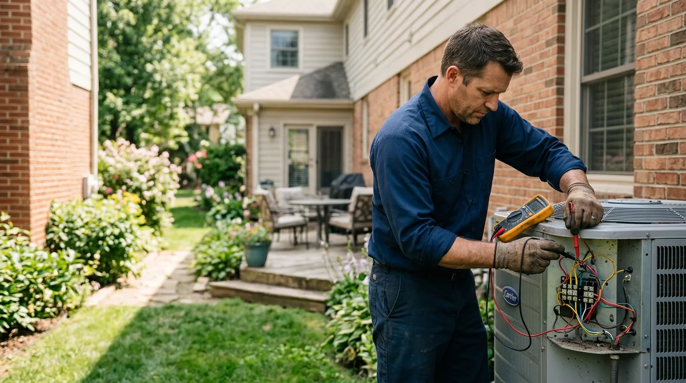 HVAC technician working near Ammon, ID